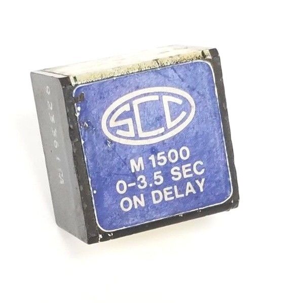 SCC M-1500 RELAY, 0-3.5SEC, ON DELAY, M1500