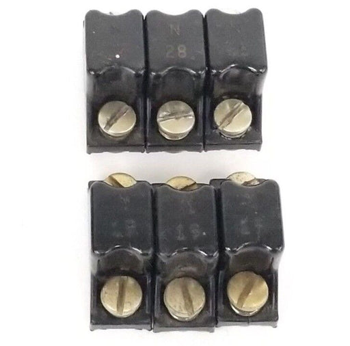 LOT OF 6 ALLEN BRADLEY HEATER ELEMENTS (3) N28 , (3) N19