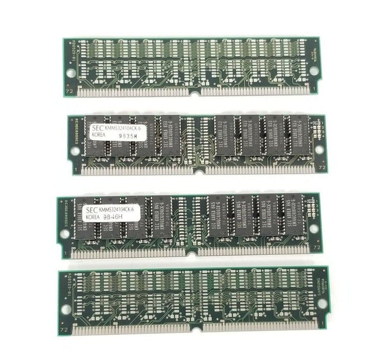 LOT OF 4 SAMSUNG AD0529-01 RAM MEMORY BOARDS 5368003BK3 , KMM5324104CK-6