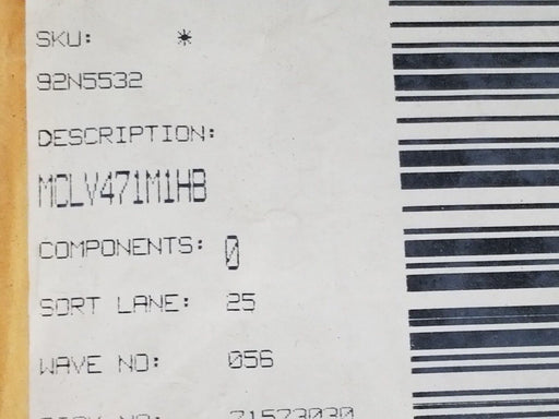 LOT OF 10 NEW MULTICOMP MCLV471M1HB CAPACITORS 50V 470uF