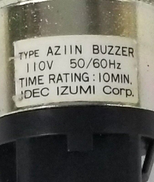 IDEC IZUMI CORP. AZIIN BUZZER MODULE 110V 50/60HZ, 10 MIN. RATING