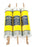 LOT OF 3 BUSSMANN LPS-RK-200SP DUAL-ELEMENT TIME-DELAY FUSES, 200A, LPSRK200SP
