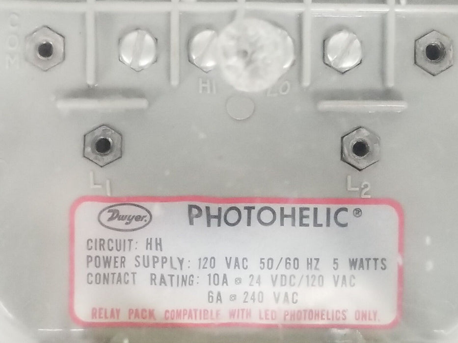 DWYER 13-160136-02 PHOTOHELIC PRESSURE GAGE WE1206LR50 , CIRCUIT: HH 120V