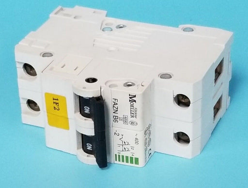 KLOCKNER MOELLER FAZN-B6-2 CIRCUIT BREAKER 6AMP 2POLE 277/480VAC FAZNB62