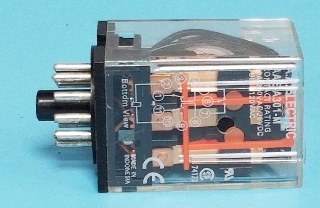 A.A. ELECTRIC AAE-A301-M RELAY MODULE 10A, 230VAC/28VDC, COIL: 120VAC AAEA301M