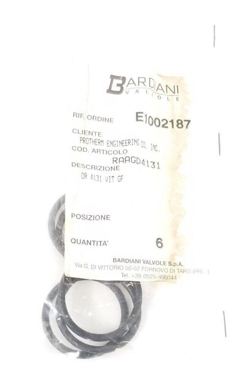 LOT OF 6 NEW BARDIANI VALVOLE RAAGD4131 O-RINGS