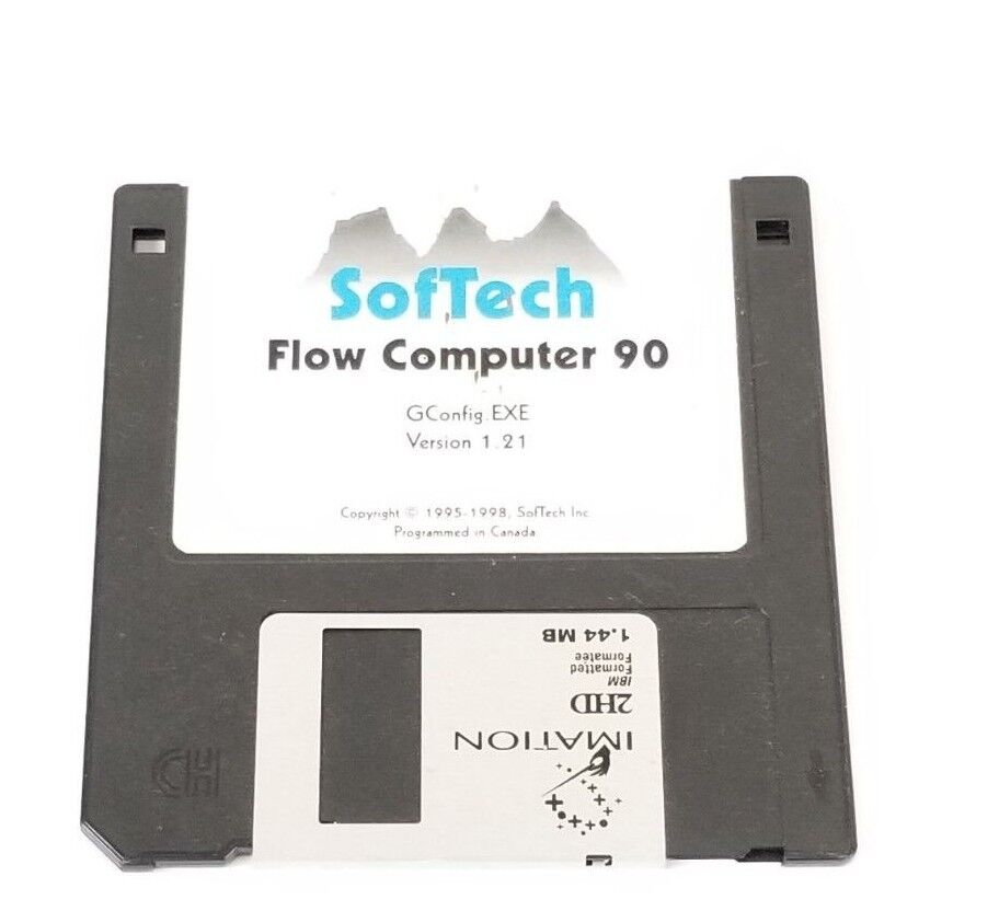 SOFTECH FLOW COMPUTER 90 GCONFIG. EXE VER. 1.21 FLOPPY DISC