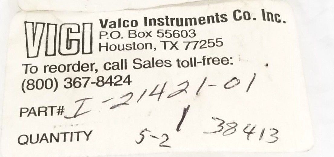 LOT OF 2 NEW VALCO I-21421-01 ACTUATOR INTERFACE CABLES I2142101