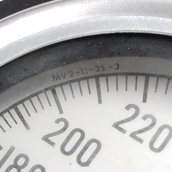 NEW WEKSLER INSTRUMENTS MV2-11-35-3 TEMPERATURE GAUGE 100-300 DEG. F G15-109 A7K