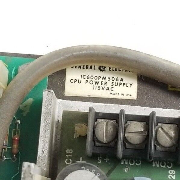 GENERAL ELECTRIC IC600PM506A CPU POWER SUPPLY W/ KEY 115VAC IC600PM506