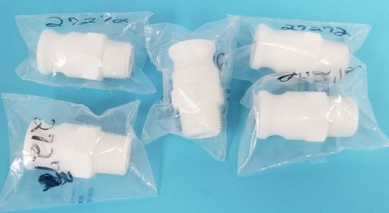 LOT OF 5 NEW SANI-TECH 27272 CONNECTOR FITTINGS