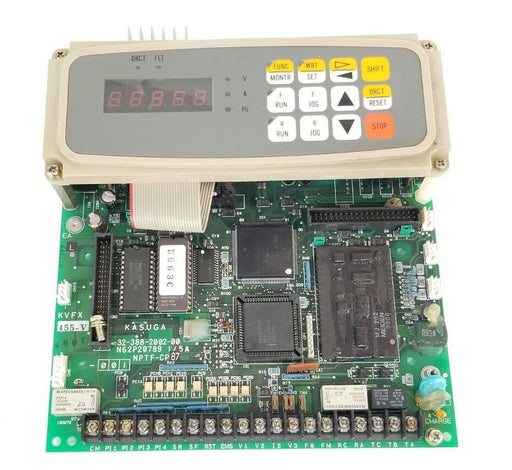 KASUGA 32-388-2002-00 BOARD N62P20789 1/5A NPTF-CP87 W/ 32-350-2001-02 INTERFACE