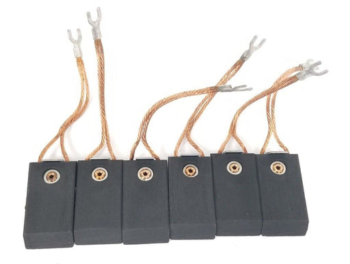 LOT OF 6 GENERIC CARBON BRUSHES