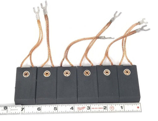 LOT OF 6 GENERIC CARBON BRUSHES