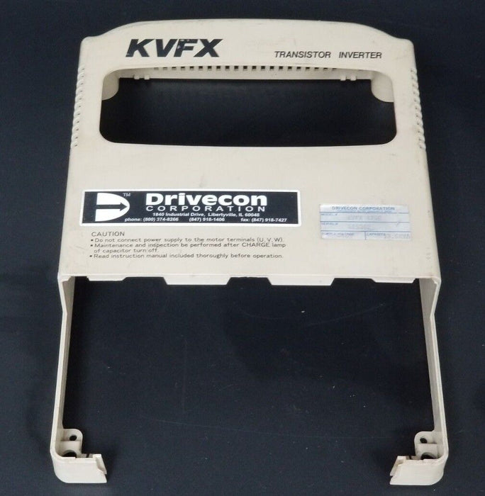 DRIVECON KVFX-475-E TRANSISTOR INVERTER DRIVE KVFX475E (COVER ONLY)