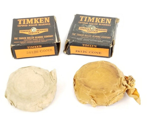 LOT OF 2 NIB TIMKEN 26126-CONE ROLLER BEARING CONES 26126