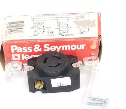 LOT OF 2 NEW PASS & SEYMOUR LEGRAND 7582 TURNLOK RECEPTACLES, 15/10A, 125/250V