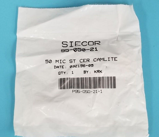 NEW SIECOR 95-050-21 50 MIC ST CER CAMLITE 9505021