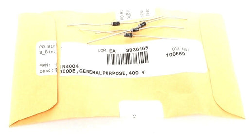 LOT OF 4 NEW GENERIC 1N4004 DIODES 1AMP 400V