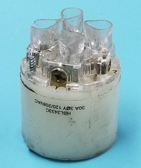 HUBBELL HBL3433C CONNECTOR 30A, 120/208VAC (INCOMPLETE)
