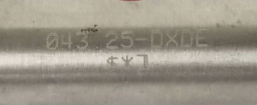 BIMBA 043.25-DXDE PNEUMATIC CYLINDER 04325DXDE