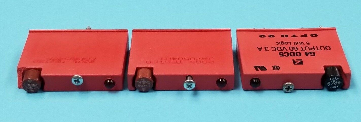 LOT OF 3 OPTO 22 G4-ODC5 OUTPUT MODULE G4ODC5, 5V LOGIC