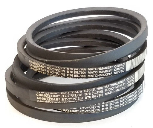 LOT OF 3 NEW GOODYEAR B76 HY-T PLUS 5L790 V-BELTS 21/32'' WIDTH 79'' LENGTH