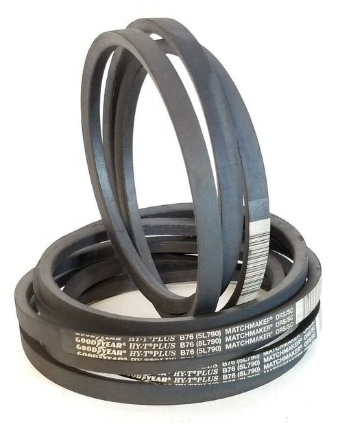 LOT OF 3 NEW GOODYEAR B76 HY-T PLUS 5L790 V-BELTS 21/32'' WIDTH 79'' LENGTH