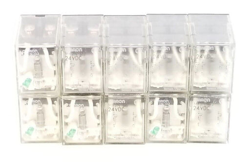 LOT OF 10 OMRON LY2N-D2 RELAYS LY2ND2, 24VDC