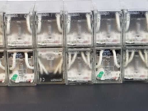 LOT OF 16 OMRON LY2N-D2 RELAYS LY2ND2, 24VDC