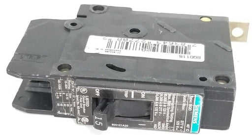 ITE SIEMENS BQD115 CIRCUIT BREAKER 15A 1P 277VAC AB-4447 800121A20