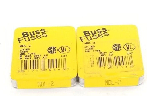 LOT OF 10 NEW COOPER BUSSMANN MDL-2 FUSES MDL2