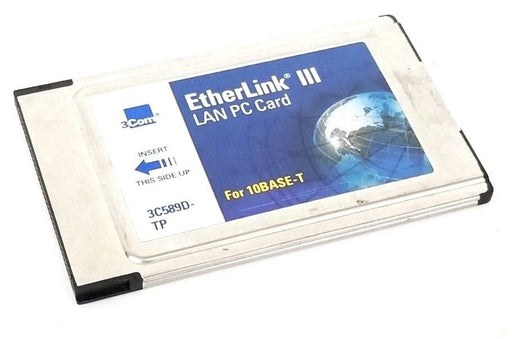 3COM 3C589D-TP ETHERLINK III LAN PC CARD 16-0108-001 REV. A