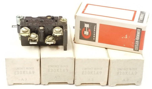 LOT OF 5 NIB EATON CUTLER-HAMMER E30KLA9 CONTACT BLOCKS SER. A3