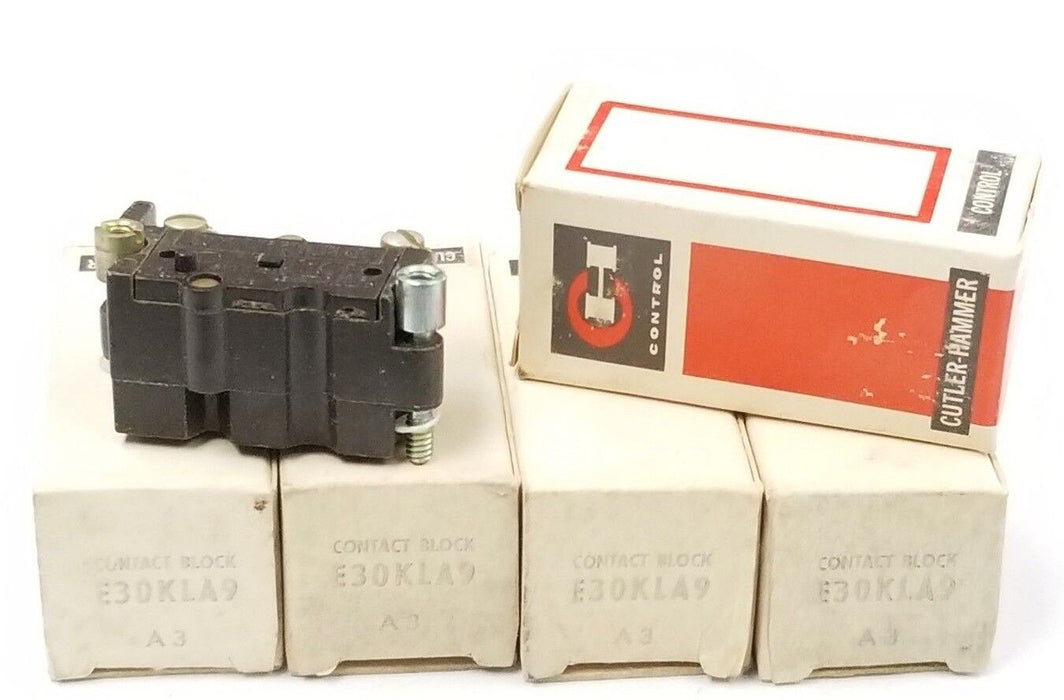 LOT OF 5 NIB EATON CUTLER-HAMMER E30KLA9 CONTACT BLOCKS SER. A3