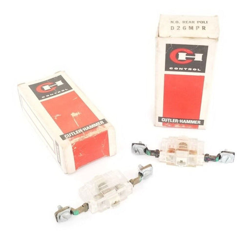 LOT OF 2 NIB CUTLER HAMMER D26MPR N.O. REAR POLE CONTACT RELAYS