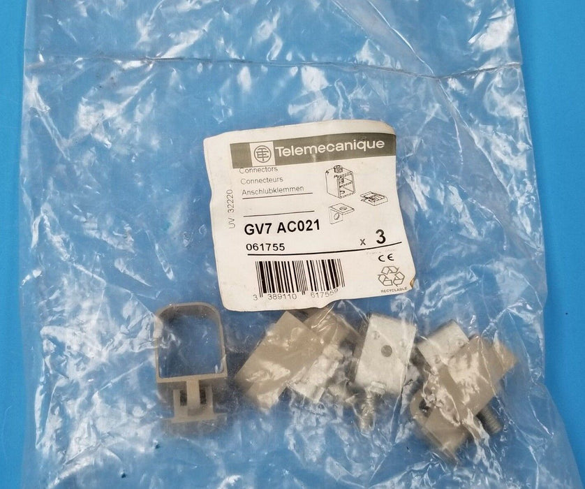 BAG OF 3 NEW TELEMECANIQUE GV7AC021 CONNECTORS
