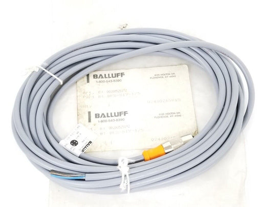 NEW BALLUFF BKS-S 19-1-05 SINGLE-ENDED CORDSET 125 VAC/ 150 VDC, 3-PINS