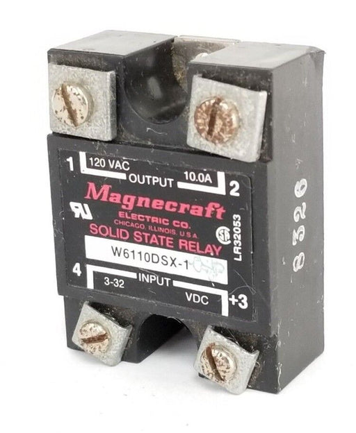 MAGNECRAFT W6210DSX-1 SOLID STATE RELAY 3-32VDC, W6210DSX1, 120VAC, 10A