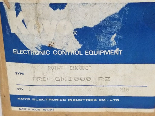 NIB KOYO TRD-GK1000-PZ ROTARY ENCODER TRDGK1000RZ