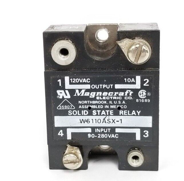 MAGNECRAFT W6110ASX-1 SOLID STATE RELAY W6110ASX1 120VAC, 10A