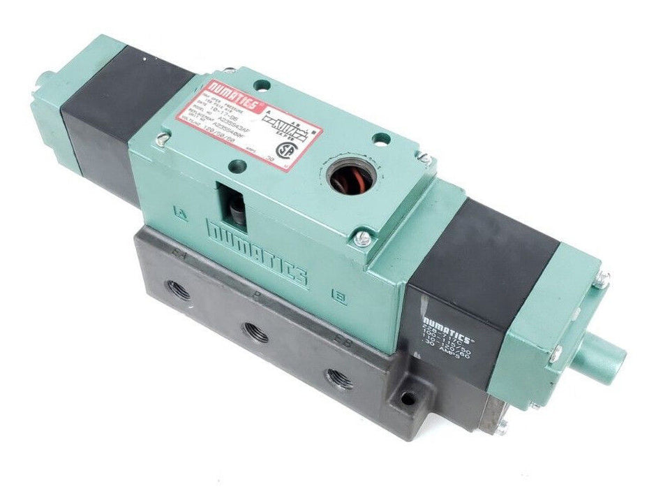 NUMATICS A23SS43AF SOLENOID VALVE A23SS400F W/ (2) 228-717C COILS 110-120/60