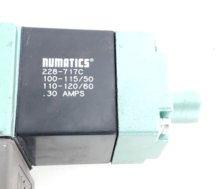 NUMATICS A23SS43AF SOLENOID VALVE A23SS400F W/ (2) 228-717C COILS 110-120/60