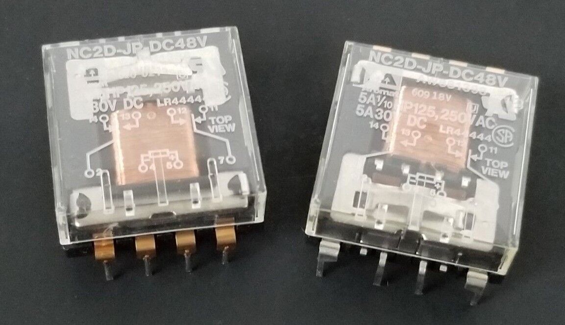 LOT OF 2 NIB HONEYWELL MPZR02 RELAYS EMC6076 9643 NC2D-JP-DC48V