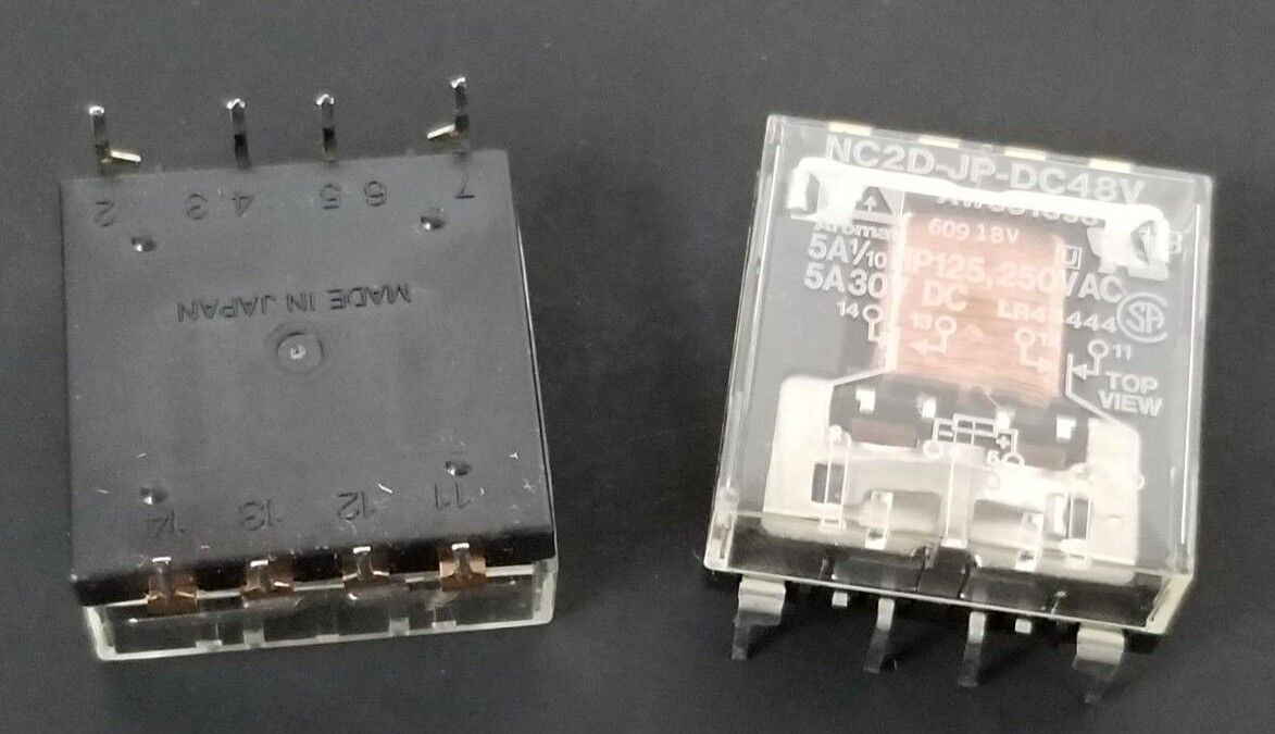 LOT OF 2 NIB HONEYWELL MPZR02 RELAYS EMC6076 9643 NC2D-JP-DC48V