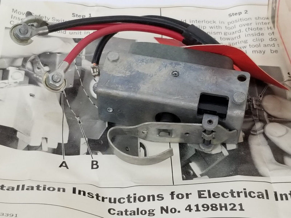 NIB CUTLER HAMMER 4198H21 (A) ELECTRICAL INTERLOCK SWITCHES 30-60 & 100A, 4105