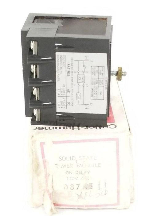 CUTLER HAMMER D87XEL30 ON DELAY TIMER 120V 30 SEC. SER. A1