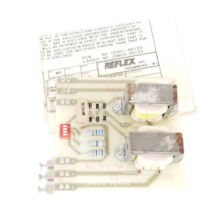 NIB REFLEX INC. 12M03-00132 CURRENT ISOLATOR BOARD 5A/2V 12M0300132
