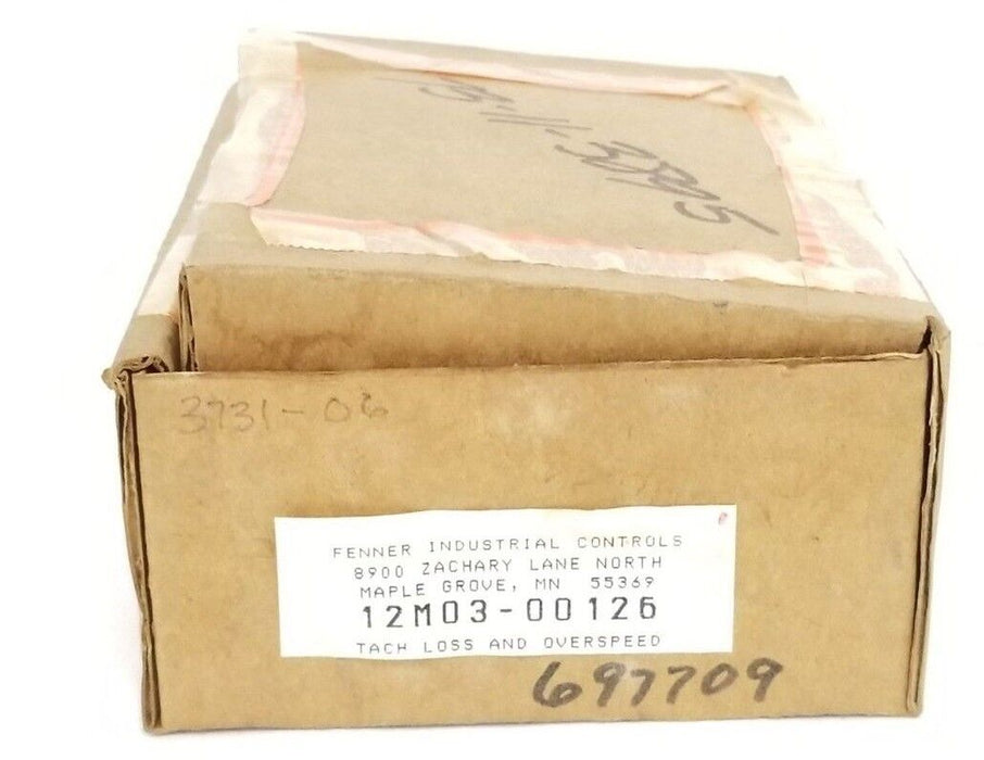 NIB FENNER INDUSTRIAL CONTROLS 12M03-00126 TACH LOSS AND OVERSPEED BOARD