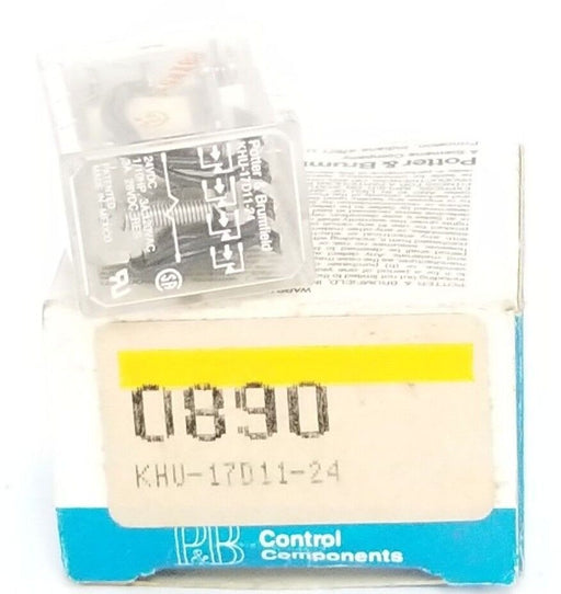 LOT OF 4 NIB POTTER & BRUMFIELD KHU17D11-24V RELAYS 0890, 12VDC, 3A